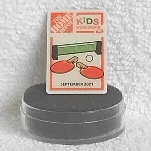 September 2021 The Home Depot Kids Workshop 'Houseworks' Plastic & Metal Pin!!